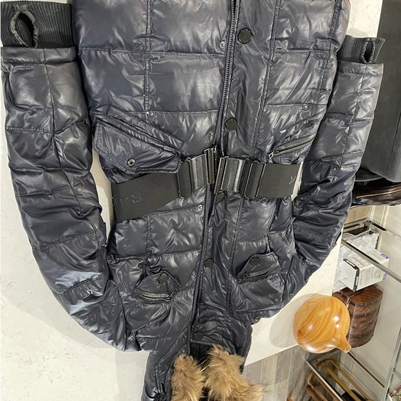 Navy blue very dark, Rudsak parka size medium - Picture 2 of 7